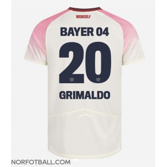 Billige Fotballdrakt Bayer Leverkusen Alejandro Grimaldo #20 Replika Bortedrakt 2025-26 Kortermet